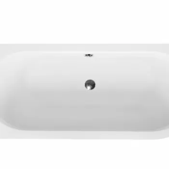 Cada baie asimetrica alba, acril, 170 x 75 cm, orientare dreapta, Besco Avita imagine