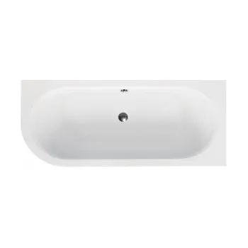 Cada baie asimetrica alba, acril, 170 x 75 cm, orientare stanga, Besco Avita imagine