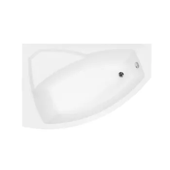 Cada baie asimetrica cu sezut, acril, 150 x 95 cm, orientare dreapta, Besco Rima imagine