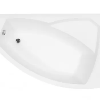 Cada baie asimetrica cu sezut, acril, 150 x 95 cm, orientare stanga, Besco Rima imagine