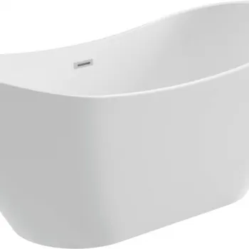 Cada baie freestanding, alba, 160x72 cm, ovala, Deante Arnika imagine