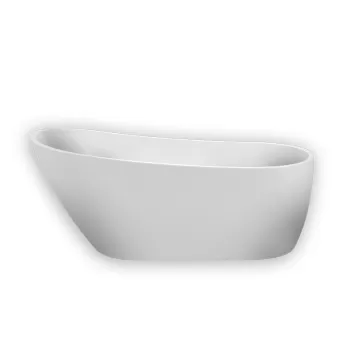Cada baie freestanding alba, ovala, acril, 150 x 75 cm, Florida Natalia P-152 imagine
