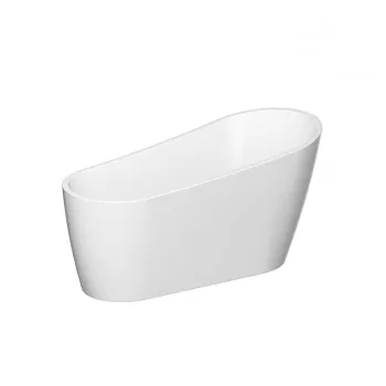 Cada baie freestanding Cersanit Zen, 167 x 72 cm, ovala, alb lucios imagine