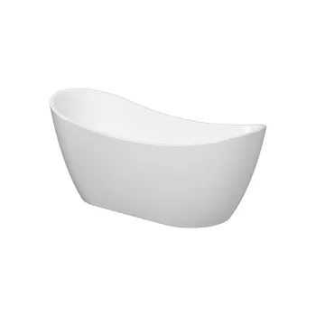 Cada baie freestanding Cersanit Zen, 182 x 71 cm, ovala, alb lucios imagine