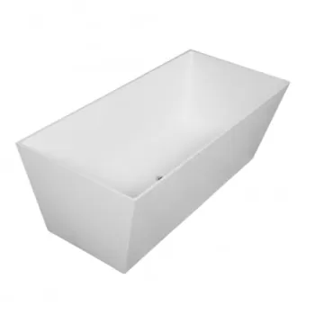 Cada baie freestanding dreptunghiulara, compozit, 159 x 65 cm, Cast Marble Cairo imagine