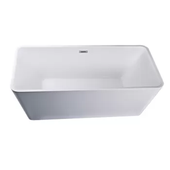 Cada baie freestanding dreptunghiulara cu preaplin 170x80 Florida, Quadro New imagine