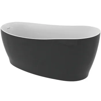 Cada baie freestanding Ideal Standard Around, 180x85 cm, alb negru lucios imagine