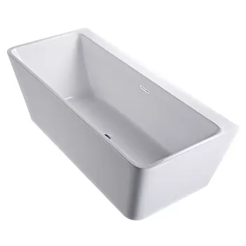 Cada baie freestanding la perete cu preaplin dreptunghiulara 170 x 80 cm Alvaro Florida imagine