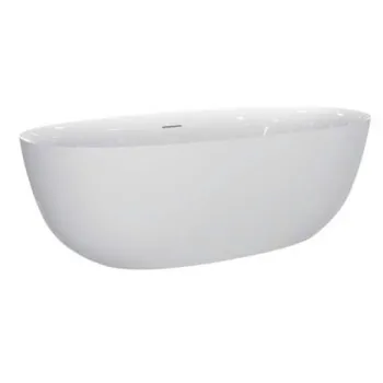 Cada baie freestanding ovala 169 x 73 cm cu instalatie completa, alba, Florida, Aura imagine