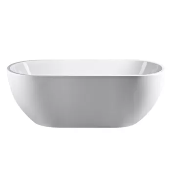 Cada baie freestanding ovala 180 x 80 cm alba Florida, Aura New imagine