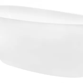 Cada baie freestanding ovala, compozit, alba, 142x62 cm, Besco Goya imagine