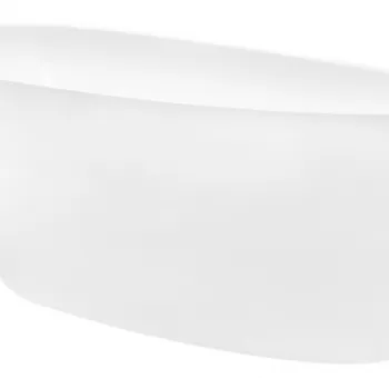 Cada baie freestanding ovala, compozit, alba, 170x72 cm, Besco Goya imagine