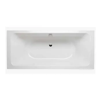 Cada baie incastrata Gala Emma, 160 x 75 cm, dreptunghiulara, cu picioare si sifon, alba imagine