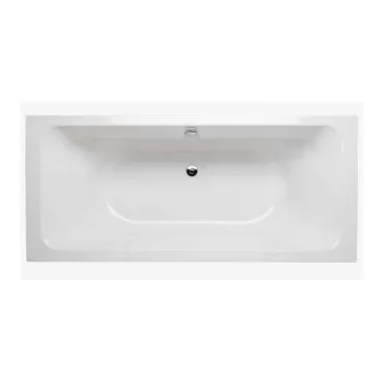 Cada baie incastrata Gala Emma, 180 x 80 cm, dreptunghiulara, cu picioare si sifon, alba imagine