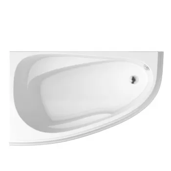 Cada baie pe colt Cersanit Joanna New, 150 x 95 cm, asimetrica, orientare dreapta, alba imagine