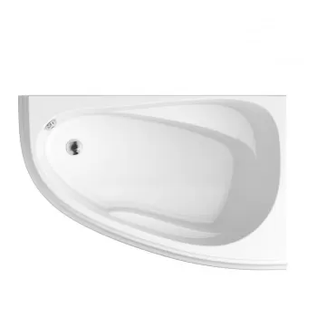 Cada baie pe colt Cersanit Joanna New, 150 x 95 cm, asimetrica, orientare stanga, alba imagine