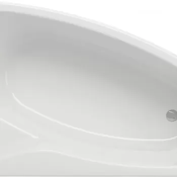 Cada baie pe colt Cersanit Sicilia, 150 x 100 cm, asimetrica, orientare stanga, alba imagine