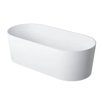 Cada freestanding compozit, alb mat, 180x76 cm, Foglia Evo imagine