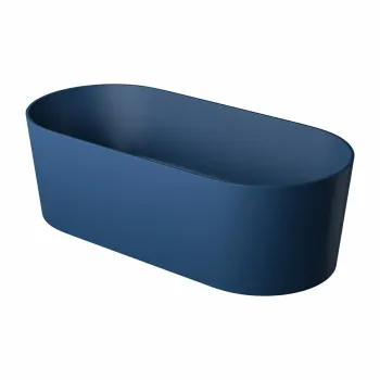 Cada freestanding compozit, albastru mat, 180x76 cm, Foglia Evo imagine