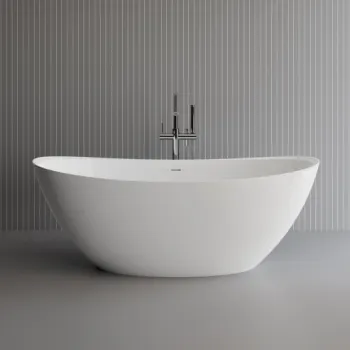 Cada freestanding compozit ovala 167x81 cm, Foglia Maralis imagine