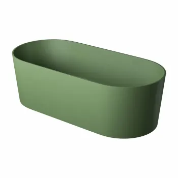 Cada freestanding compozit, verde mat, 180x76 cm, Foglia Evo imagine