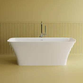 Cada freestanding, din compozit, 175x76 cm, cu preaplin,  Marmite Corsica imagine