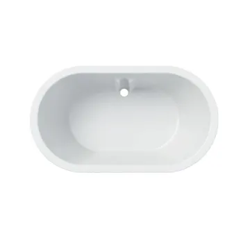 Cada ovala de baie copii, montare in placa, 91 cm x 51,5 cm, alb alpin, Varicor, antibacteriana, Geberit Bambini imagine