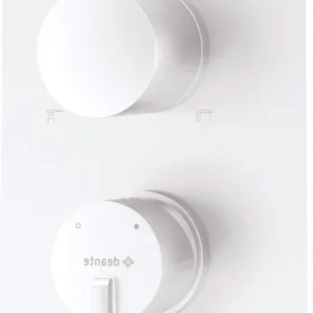 Capac pentru baterie cada, element extern BOX ascuns, alb, Deante Silia imagine