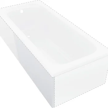 Carcasa cada, masca frontala si laterala, dreptunghiulara, 170x50 cm, Deante Prizma imagine