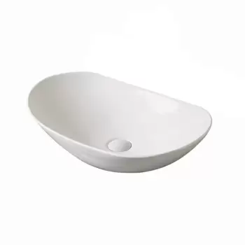 Chiuveta baie ovala pe blat, alba, Fluminia, My Life imagine