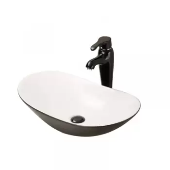 Chiuveta baie pe blat alb-negru Fluminia, My Night imagine