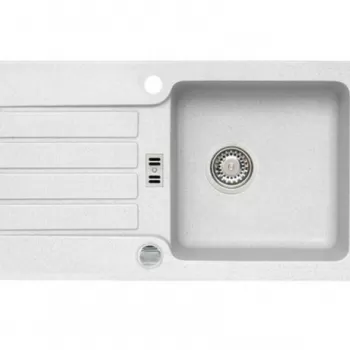 Chiuveta bucatarie compozit alb mat Alveus Niagara 30 imagine