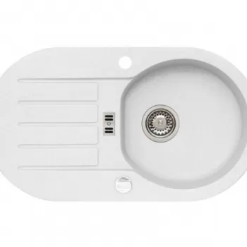 Chiuveta bucatarie compozit alb mat Alveus Niagara 40 imagine