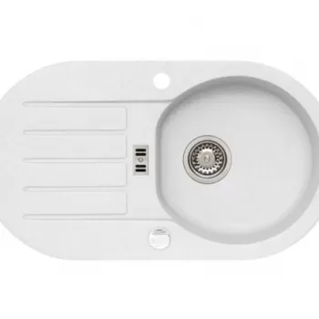 Chiuveta bucatarie compozit alb mat Alveus Niagara 40 imagine