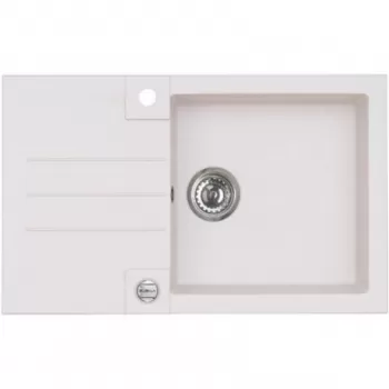 Chiuveta bucatarie compozit alb mat cu picurator Alveus rock 130 imagine