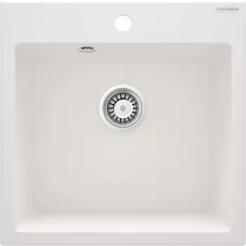 Chiuveta bucatarie compozit alb mat Deante Evora imagine