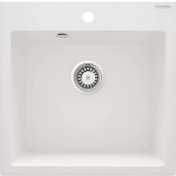 Chiuveta bucatarie compozit alb mat Deante Evora imagine