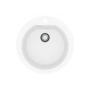 Chiuveta bucatarie compozit, alb, reversibila - Alveus Cadit 100 imagine