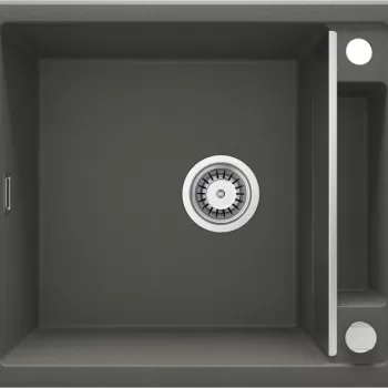 Chiuveta bucatarie compozit antracit mat fara picurator Deante Magnetic imagine