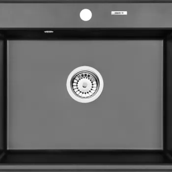 Chiuveta bucatarie compozit antracit metalic Deante Andante imagine