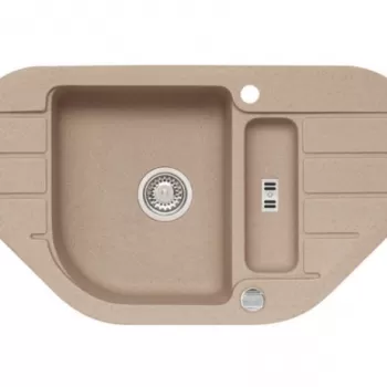 Chiuveta bucatarie compozit bej melange Alveus Niagara 60 imagine