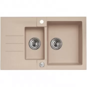 Chiuveta bucatarie compozit bej melange Alveus rock 70 imagine