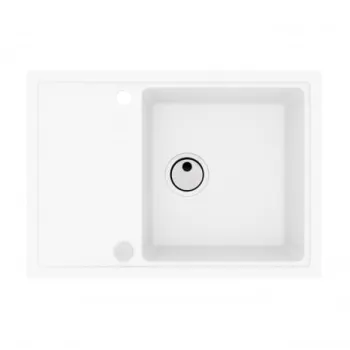 Chiuveta bucatarie compozit cu picurator, alb, Alveus Intermezzo 40 imagine