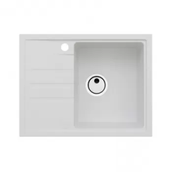 Chiuveta bucatarie compozit cu picurator alb mat Alveus Intermezzo 30 imagine