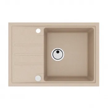 Chiuveta bucatarie compozit cu picurator, bej, Alveus Intermezzo 40 imagine