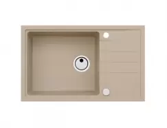 Chiuveta bucatarie compozit cu picurator bej melange, Alveus Intermezzo 130 imagine