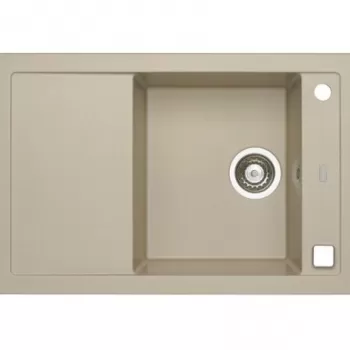 Chiuveta bucatarie compozit cu picurator bej metalizat Alveus Formic 30 imagine