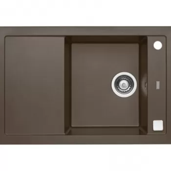 Chiuveta bucatarie compozit cu picurator chocolate metalizat Alveus Formic 30 imagine