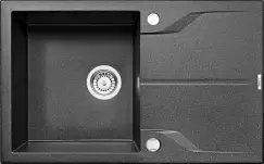 Chiuveta bucatarie compozit cu picurator graphite Deante, Andante imagine