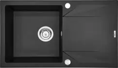 Chiuveta bucatarie compozit cu picurator graphite Deante, Evora imagine